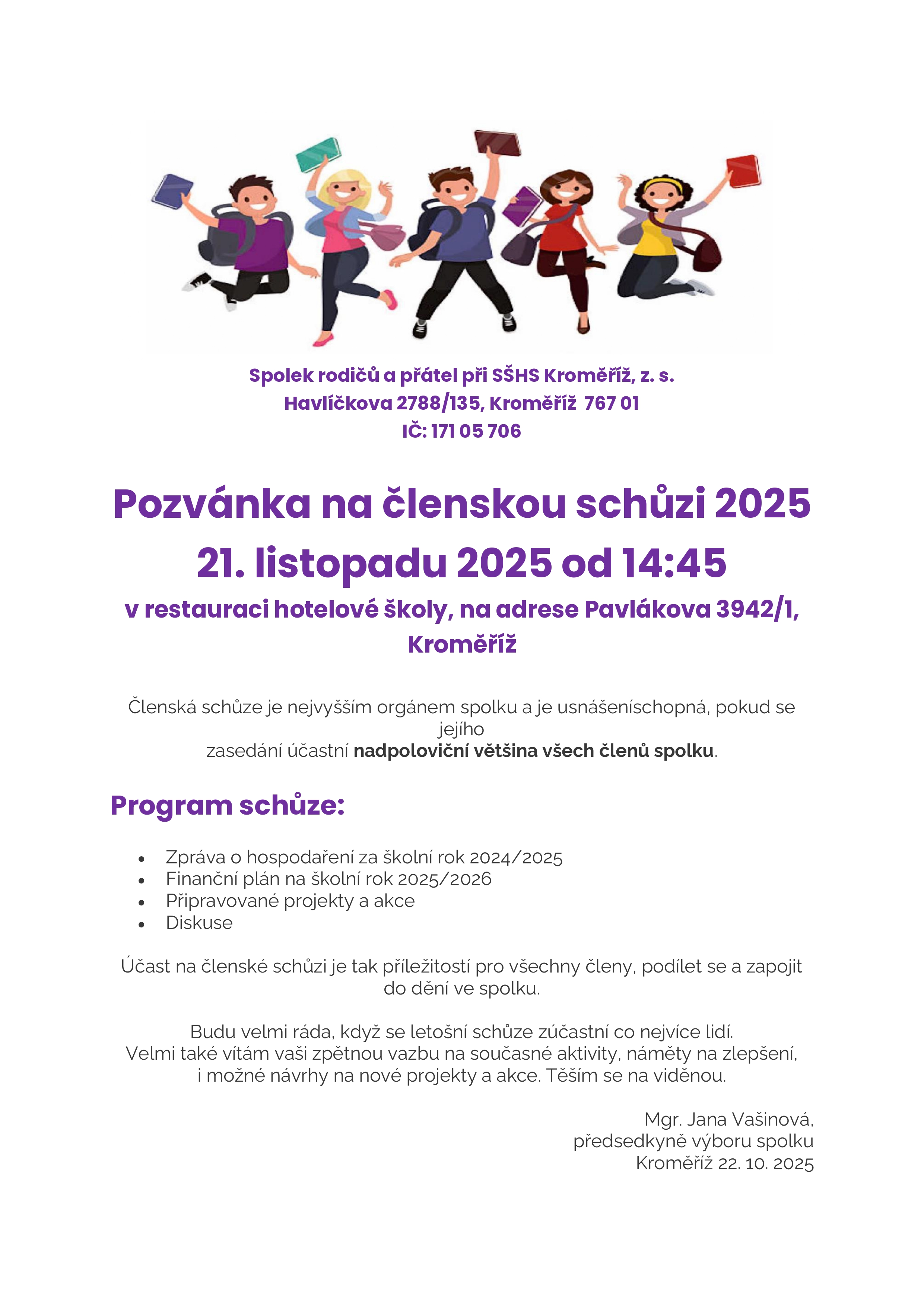 Pozvánka na členskou schůzi 2025 page 0001